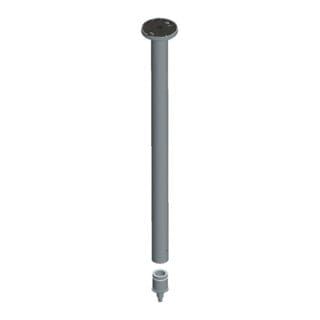 Keuco Deckenabhängung Plan Set, Aluminium silber-eloxiert, 600mm