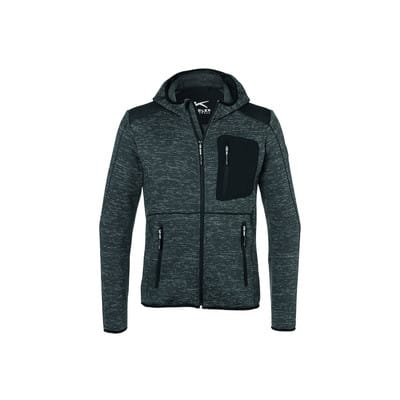 Strickjacke Light anthrazit/schwarz Form 1441 Größe 4XL
