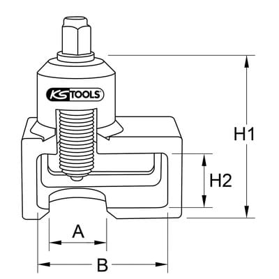 KS Tools Kugelgelenk-Ausdrücker für Volvo, 85,0 mm