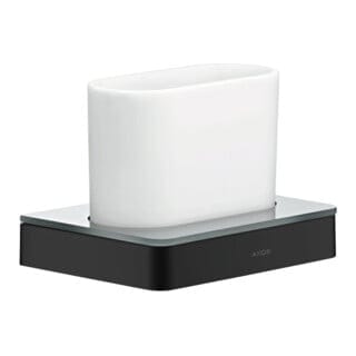 hansgrohe Zahnglas Axor universal Glas, Wandmontage, mattschwarz
