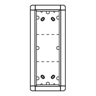 Ritto Portier AP-Rahmen si 3-fach, 133x326mm 1883320