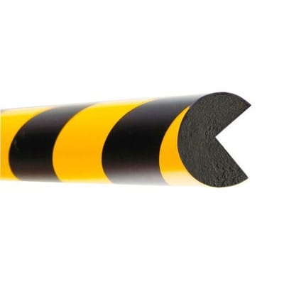 Moravia Prallschutz MORION Kreis Kantenschutz 40 x 40 mm Länge 1000 mm gelb/schwarz magnetisch