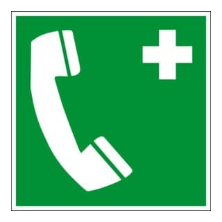 Eichner Rettungsschild Notruftelefon