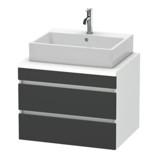 Duravit Waschtischunterschrank DuraStyle 70x54,8cm, gra m/we ma, f Kons, 2 SchKa.