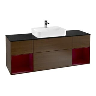 V&B Waschtischunterschrank Finion 160x60, Pl bla m, Reg Peo m Lac, wal ven