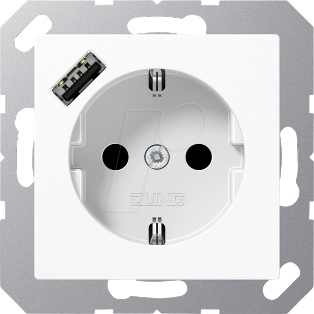 Jung SCHUKO Steckdose mit USB Typ A A1520-18AWW