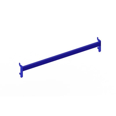 Meta Kragarmregal Trageschiene 1000 mm für Aufsteckhalter Enzianblau