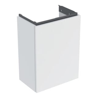 Geberit - Handwaschbeckenunterschrank Acanto 1 Tür, Br. 40cm, Weiß Matt / Weiß Matt