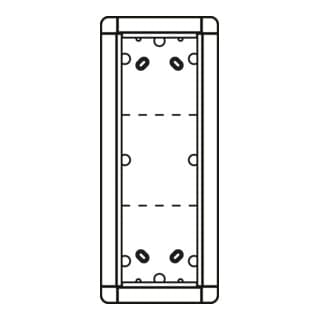 Ritto Portier AP-Rahmen ws 3-fach, 133x326mm 1883370