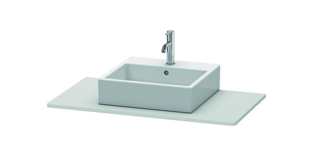 Duravit Konsole XSquare 100x55cm, we s-matt, mit 1 Ausschnitt