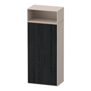 Duravit Halbhochschrank Zencha 40x24x96,1cm, 1 T, An L, E schw/tau matt