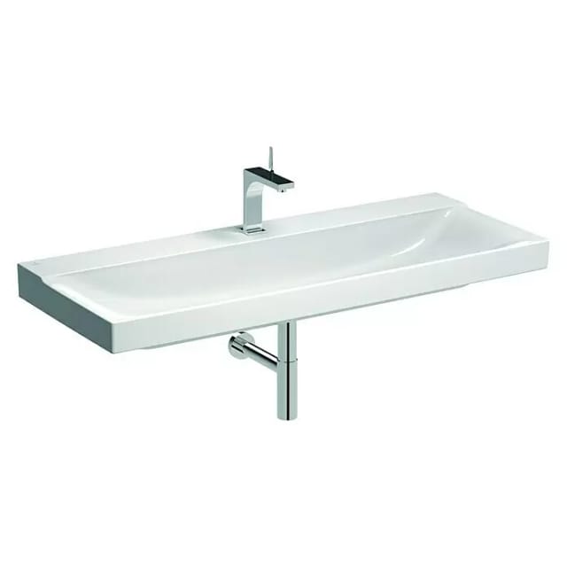Geberit Waschtisch Xeno2 120x48cm, Hahnl. mit., o. ÜL, we. K-Tect