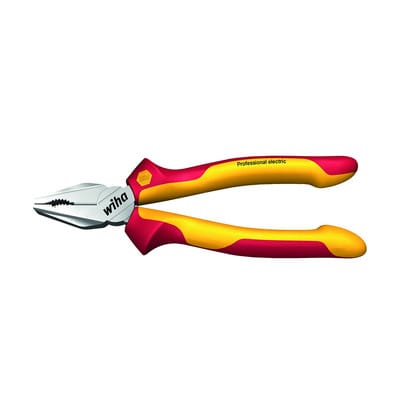 Wiha Kombizange Professional electric mit DynamicJoint® und OptiGrip mit extra langer Schneide in Blister 200 mm