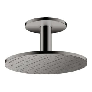 hansgrohe Kopfbrause 300 2jet Axor m Deckenanschluss, polished black chrome