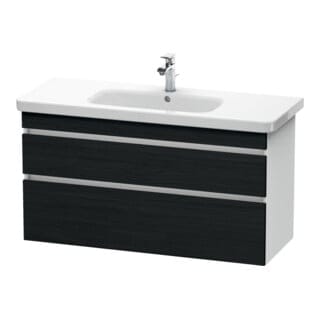 Duravit Waschtischunterschrank DuraStyle 113x44,8cm, Ei sw/we ma, 2 SchKa., wandhängend