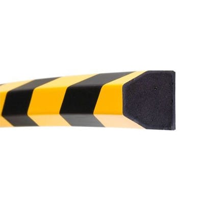 Moravia Prallschutz MORION Trapez Flächenschutz 40/40 mm Länge 1000 mm schwarz / gelb magnetisch