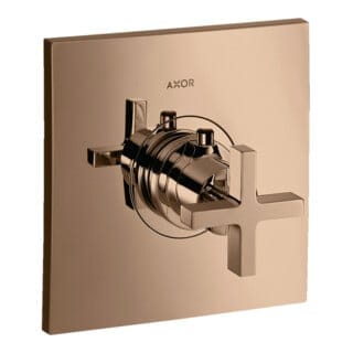 hansgrohe Fertigset Axor Citterio HF UP-THM, m Kreuzgriff, polished red gold