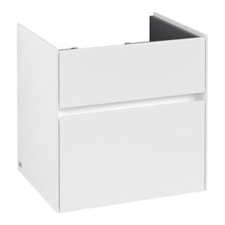 V&B Waschtischunterschrank Collaro 55,4x54,6x44,4cm, WT mittig, white matt