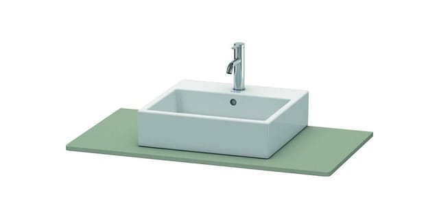 Duravit Konsole XSquare 100x55cm, steingrau s-matt, m 1 Ausschn