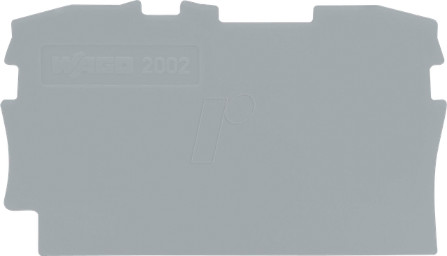 WAGO GmbH& Co. KG Abschluss-/Zwischenplatte grau 2002-1291
