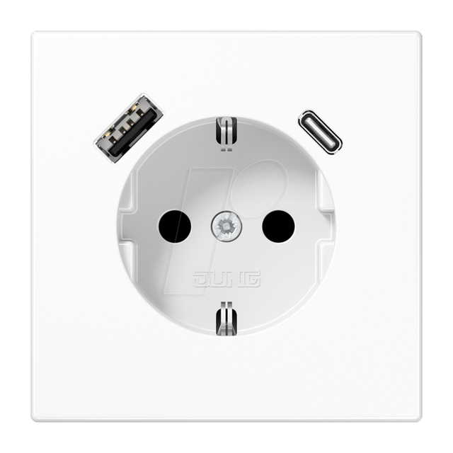 Jung SCHUKO Steckdose mit USB Typ AC LS1520-15CAWW