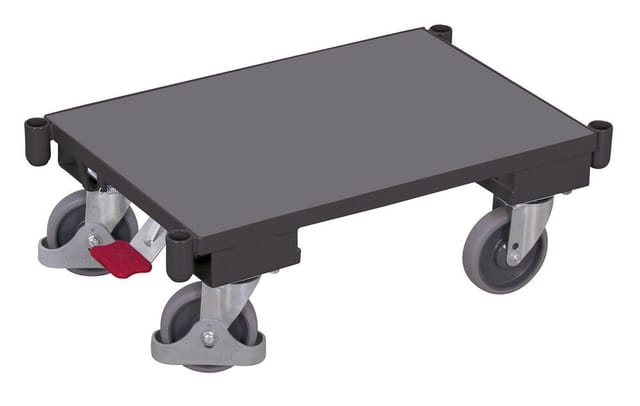 VarioFit Euro-System-Roller mit Boden und Eckhülsen RAL 7016