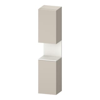 Duravit Hochschrank Qatego 40x36x1760cm, 2 T, B, An r, w m/ta ma