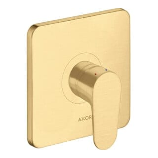 hansgrohe Fertigset Axor Citterio M UP-Brause-Einhebelmischer, 1 Verbr., brush. gol opt