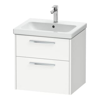 Duravit Waschtischunterschrank D-Code 58,4x55,5x46cm, 2 L, S, we. ma, Gr. chr