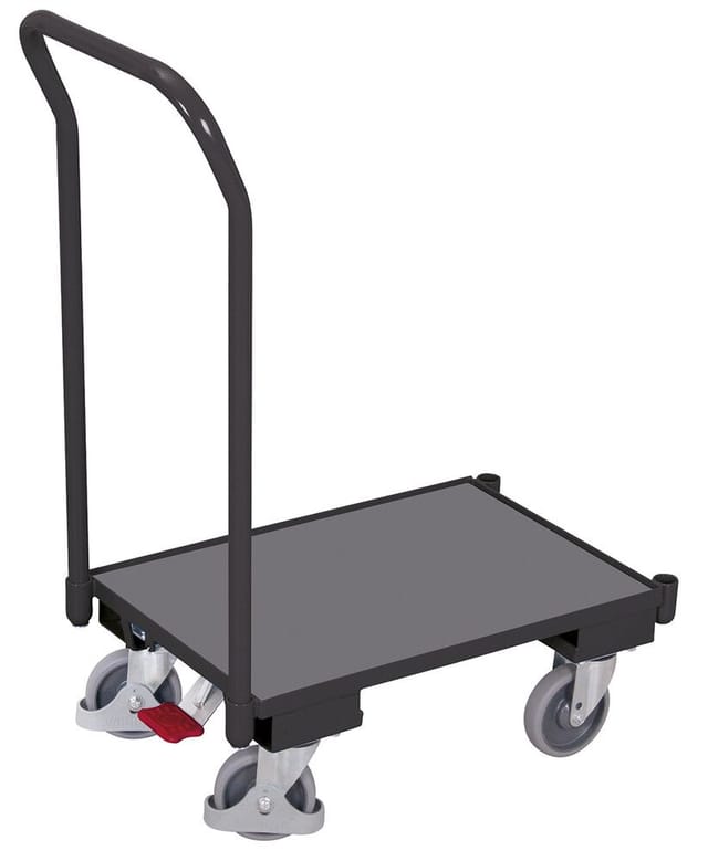 Cordes Euro-System-Roller mit Boden 10 mm Rand Schiebebügel RAL 7016