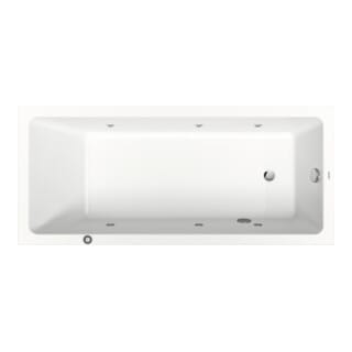 Duravit Whirlwanne No. 1 180x80cm, 180 l, EB-Version, m 1 RS, we.