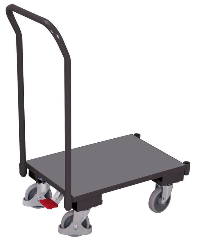 Cordes Euro-System-Roller mit Boden Schiebebügel RAL 7016