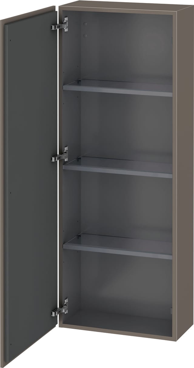 Duravit Halbhochschrank L-Cube 50x24,3x132cm, Tür li, flan. Gr s-matt