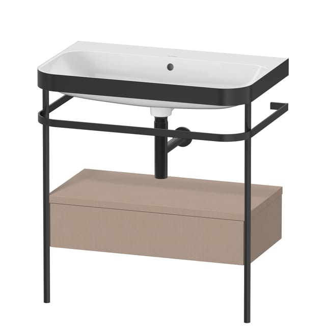 Duravit Möbelwaschtisch-Kombi Happy D.2 Plus 77,5x49cm, o HL, lei, m Konso, 1 Lad