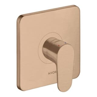hansgrohe Fertigset Axor Citterio M UP-Brause-Einhebelmischer, 1 Verbr., brush. red gold