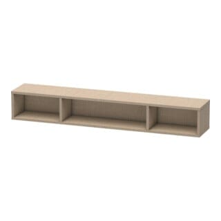 Duravit Regalelement L-Cube 80x14cm, leinen, 3 Fächer, horizontal