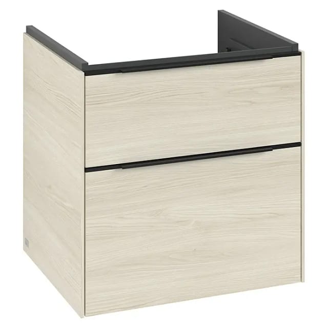 V&B Waschtischunterschrank Subway 3.0 57,2x57,6x47,8cm, m LE/Gr vo bla, wh. Oa