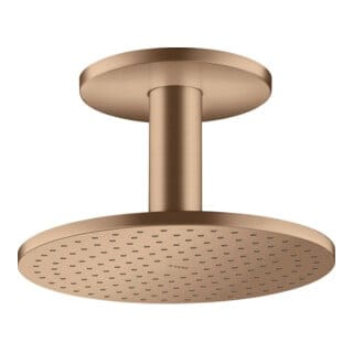 hansgrohe Kopfbrause 250 2jet Axor mit Deckenanschluss, brushed red gold