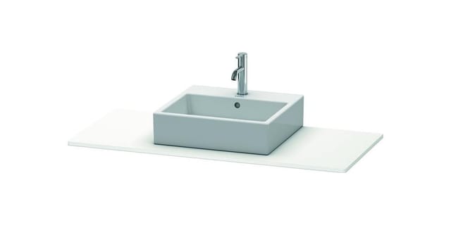 Duravit Konsole XSquare 120x55cm, weiß matt, mit 1 Ausschnitt