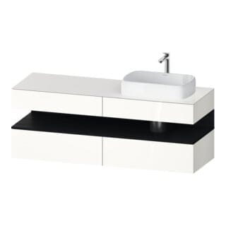 Duravit Waschtischunterschrank Qatego 160x55x60cm, E sw/we g, Pl, B r, B