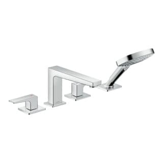 hansgrohe Fertigmontageset Metropol 4-L-Wannenrand-EHM, m HG, A 197mm, chr