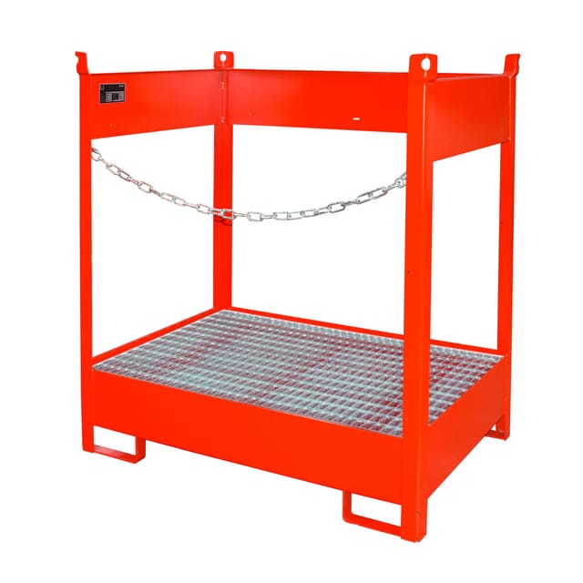 Bauer Südlohn Fass-Stapelpalette FSP-2, lackiert, Feuerrot