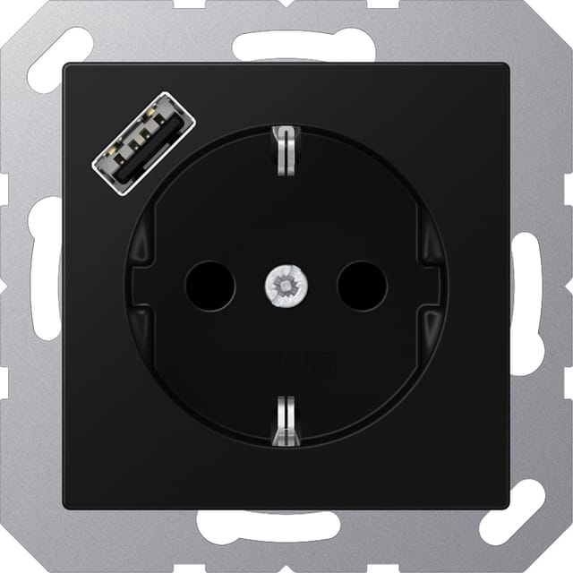 Jung SCHUKO Steckdose mit USB Typ A A1520-18ASWM