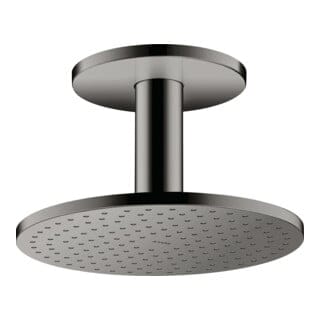 hansgrohe Kopfbrause 250 2jet Axor m Deckenanschluss, polished black chrome