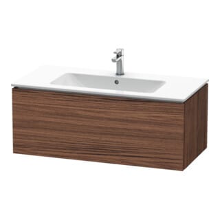 Duravit Waschtischunterschrank L-Cube 102x48,1cm, Nussb dkl., 1 Ausz., wandhängend