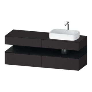 Duravit Waschtischunterschrank Qatego 160x55x60cm, E sw/gra m, Pl, B r, B