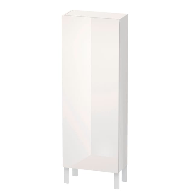 Duravit Halbhochschrank L-Cube 50x24,3x132cm, Tür re, weiß Hochglanz