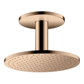 hansgrohe Kopfbrause 250 2jet Axor mit Deckenanschluss, polished red gold