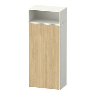 Duravit Halbhochschrank Zencha 40x24x96,1cm, 1 T, An R, E nat/weiß matt