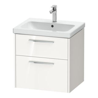 Duravit Waschtischunterschrank D-Code 58,4x55,5x46cm, 2 L, S, we. hgl, Gr. chr